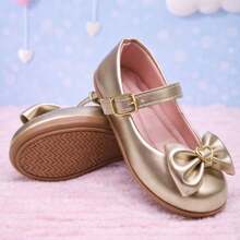 Girls' Ballet Flats, Sizes 20 To 34, Direct From The Factory. Christening Shoes. - 金色 - 查看 2
