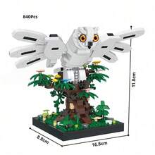 1542 Stücke Rote Papagei Micro Mini Baustein Set: 3D Montage Modell. Mit süßen und lebendigen Formen, es beinhaltet rote Papageien, Eulen, Tyrannosaurier und Velociraptoren. Ideal für Tierliebhaber, dieses Set kann die Reaktionsfähigkeit verbessern, Geduld trainieren und die Fingerfertigkeit schulen. Es ist eine perfekte Wahl für Heimdekoration, Geburtstags- und Festgeschenke. - Verschiedenfarbig - Übersicht 9