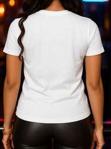 Women's St  Patrick's Day Shamrock Print T-Shirt - Irish-Themed Casual Short Sleeve Top Suitable For Parties & Daily Wear - Breathable Round Neck Tee With Saint Patrick (Machine Washable) - trắng - Xem 2