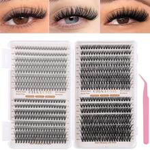 640 Eyelash Clusters D Curl Ultra Soft, Natural And Thin Eyelashes 10D+20D+30D+40D False Eyelash Extensions Mixed Set For Women's Eyes, Eye Makeup, Eyelash Tools - D - View 2
