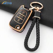 适用于起亚 I20 I30 Ix35 I35 Accent Elantra Santa Fe、K2 K5 Soul Sorento Sportage Cerato Rio Picanto 的三键 TPU 汽车钥匙保护套 - 現代C款 - 查看 1