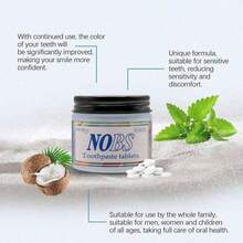 Oralhoe Toothpaste Tablets Improve Bad Breath Remove Smoke Stains Fresh Oral Hygiene Solid Toothpaste Tablet Oral Cleaning And Care Toothpaste Tablets Provide Tooth With Mild Ingredients - Default - 查看 8