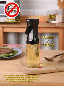 1pc Portable Olive Oil Spray Bottle And Pouring Bottle, 2-In-1 Auto Flip Cap Oil Bottle And Cooking Spray Bottle, Plastic Kitchen Oil Bottle, Suitable For Cooking, Grilling, Air Fryer, Baking, Salad, Also Can Be Used For Gardening Spray, Household Cleaning, Random Color - B - View 14