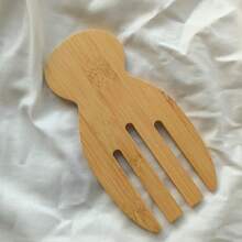 Utensilios de bambú para mezclar ensaladas y verduras, herramienta de cocina para gadgets de cocina - Mostaza Amarilla - Ver 7