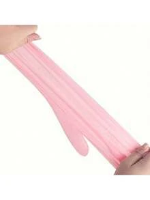Pink Disposable Gloves - Latex-Free, Powder-Free Nitrile Gloves, Suitable For Household Cleaning, Multi-Purpose Cleaning, Tattooing And Hair Coloring - Available In Multiple Sizes - Multicolor - View 5