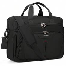 NEWHEY 17.3英寸笔记本电脑包 可扩展公文包 男士大容量防水电脑包 适用于工作、办公室、旅行、笔记本电脑包 - 彩色 - 查看 12