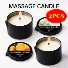 EVODUCK Velas aromáticas, velas de aceite esencial de estaño de hierro, velas de aceite corporal de coco, adecuadas para dormitorio y baño, fragancia de larga duración, infundidas con aceites esenciales, regalo perfecto para amigos y familiares, juego de regalo de aromaterapia en lata, adecuado para viajes, cumpleaños, Día de San Valentín o Día de la Madre, juego de regalo de aromaterapia/2oz - Negro - Ver 28