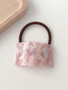 1pc Women's Oval Acetate Hair Scrunchie, Elegant Fashion Hair Accessories For Ponytail, Bun, Everyday Wear, Autumn/Winter Hair Ties Ponytail Holders Hair Elastics Hair Rubber Bands Scrunchies Hair Rope Elastic Hair Tie, Hair Bobbles Head Accessories Elastic Band - Multicolor - View 8