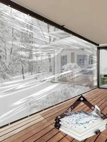 1片透明防水篷布，带电缆环，透明防水篷布覆盖膜，高清可视性[防水篷布] - 透明 - 查看 6