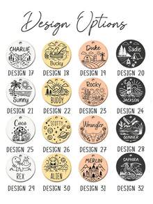 Ayotu 1pc Customizable Stainless Steel Pet ID Tag, Personalized Engraving On Front And Back, Circular Design For Dogs Cats, Dog Collar Tag, Pet Accessories, Pet Lover Birthday Gift - Multicolor - View 5