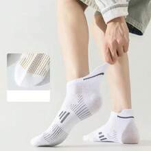 5 Pairs Men's Running Sports Mesh Breathable Moisture Wicking Socks - Multicolor - View 7