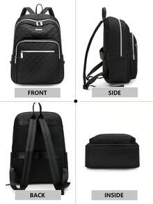 Multifunctional City Backpack | Interpreting The Aesthetics Of All-Weather Commuting, Unlocking Absolute Visual Sovereignty For Daily Life, Business Travel, And Leisure. Equipped With A Comprehensive Three-Mode Matrix: The Entire Series Features A Top Handle/Adjustable Wide Thick Padded Shoulder Straps - Multicolor - View 4