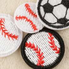 12pcs Chenille Embroidered Patches, Iron-On Patches, Sports Ball Patches, Basketball & Volleyball Pattern Patches, Suitable For DIY Crafts, DIY Wallet Making, Sports Fabrics, Computer Embroidery, Patches, Sewing Supplies, Multipurpose, Applicable For DIY Handicrafts, Bag Accessories, Outdoor Sports Accessories, Football Gifts, Basketball Accessories, Adult Crafts, Sports Fans Supplies, Sports Events, Men's Gifts, Women's Gifts, Sports Gifts - Multicolor - View 7