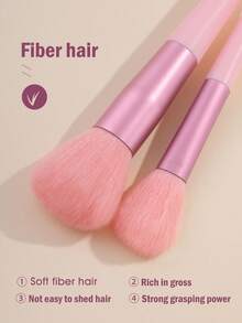 33PCS Pro-Grade Complete Makeup Set: 13PCS Dense Makeup Brushes + Replacement Sponges/Puffs + Cleansing Sponge – Perfect For Full-Face Glam & Stock-Up - Pink - View 2