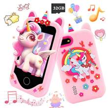 2.8英寸触摸屏儿童智能手机玩具 - 趣味学习游戏、音乐播放器、超长续航、创意礼物，适合3-12岁男孩女孩 - 彩色 - 查看 3