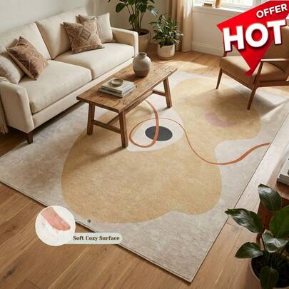 [Velvet]Regional Vintage Carpet Featuring Minimalist Nordic And European Retro Geometric Designs With Modern Festive Accents. Easy-To-Clean Sofa And Coffee Table Mats, Bedroom Bedside Pads, Dining Table Mats, Kitchen Mats, Playroom Floor Coverings, Study Room Entrance Mats, And Indoor Carpeting Solutions. Available In Striped Patterns And Geometric Designs With Plush Velvet Fabric For Soft Texture. Perfect For Apartment Living Spaces And Home Decor Projects.