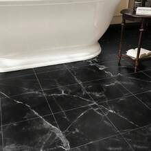 20 Packs Of Peel And Stick Floor Tiles Self-Adhesive Floor Tiles, 20 Pieces - 12 Inches X 12 Inches (30*30cm/11.81 X 11.81 Inches, Covering Area 1.8m2/19.38ft2), Marble Tile - Peel And Stick, DIY Kitchen, Dining Room, Bedroom Bathroom Flooring. (Gray Wood Grain, White Marble Grain, Black Marble Grain, Light Gray Wood Grain, Reddish Brown Wood Grain, Brown Wood Grain, Light Brown Wood Grain) - 黑色 - 查看 7