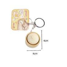 1pc 2026 Trending Creative Stress Relief Toy, Steamed Bun Squeeze Decompression Gadget Keychain, Perfect Gift For Holidays, Birthdays, Interesting Present - Multicolor - View 9
