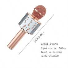 1个无线麦克风，具备唱歌和音频功能，家用KTV移动音乐音箱，卡拉OK唱歌设备，适合青少年和成人聚会娱乐 - 彩色 - 查看 9