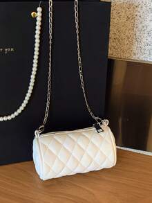 1个链条绗缝斜挎单肩包 - 彩色 - 查看 10