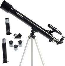 Celestron - PowerSeeker 50AZ Telescope - Manual Alt-Azimuth Telescope for Beginners - Compact and Portable - Bonus Astronomy Software Package - negro - Ver 1
