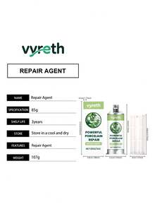 Ceramic Repair Kit - Porcelain, Tile Crack Filler, Smooth Surface, Wear-Resistant Repair Set - A - View 3