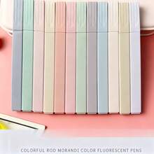 Bolígrafos resaltadores de tonos apagados, marcadores de punta suave, marcadores de colores amigables para los ojos, set de resaltadores para estudiantes, adecuado para el año escolar, perfecto como regalo de regreso a clases - Conjuntos - Ver 7