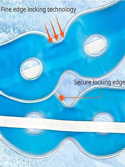 كمادة باردة وساخنة متعددة الوظائف مع قناع العين الجليدي، قناع عين جليدي لتبريد وتظليل العين أثناء النوم