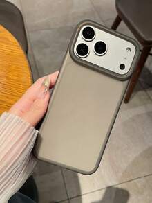 Matte Black Frosted Semi-Transparent Phone Case, Minimalist Ins-Style, Fingerprint-Resistant, Anti-Fall, Skin-Friendly, Dirt-Resistant, High-Quality Feel + Practical Protection, Versatile Gift Suitable For Girlfriends, Friends, Business Professionals, Daily Commute/Gift Choice. Compatible With IPhone And Galaxy Full Series - Black - View 9