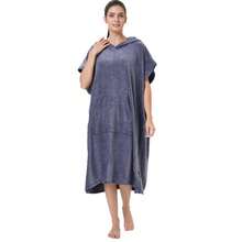 Ultra-Fine Fiber Hooded Cloak Towel, Quick-Dry For Swimming, Beach, Surfing, Unisex Bathrobe - Multicolor - View 8