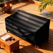 210D 高强度涤纶防水户外家具罩 - 沙发椅罩，防水、防尘、防紫外线、防撕裂、防风，带可调节抽绳，适用于花园、庭院、露台、阳台、客厅 - 全天候防护 - 花園庭院防水罩 - 查看 5
