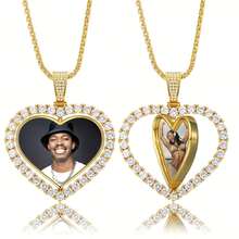 [Customization] Personalized Picture Necklace, Hip-Hop Picture Chain, Personalized Gifts For Fathers, Men, And Women, Customized Photo Pendant Necklace With Great Commemorative Significance - Multicolor - View 9