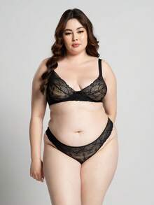 Plus Size Sexy Lingerie - Black - View 1