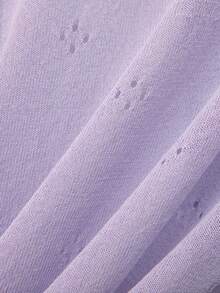 GIGOGOU Áo khoác cardigan dệt kim mỏng nhẹ dành cho nữ, tay dài, thoáng khí, thích hợp cho mùa xuân/hè. - Màu tím hoa cà - Xem 8