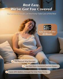 KISSBOBO Portable Electric Breast Pump - Powerful Adjustable Suction, Whisper-Quiet, Leak-Proof & Painless, Ideal For Home, Work & Travel  (K5,White,2Pack) - 白色 - 查看 5