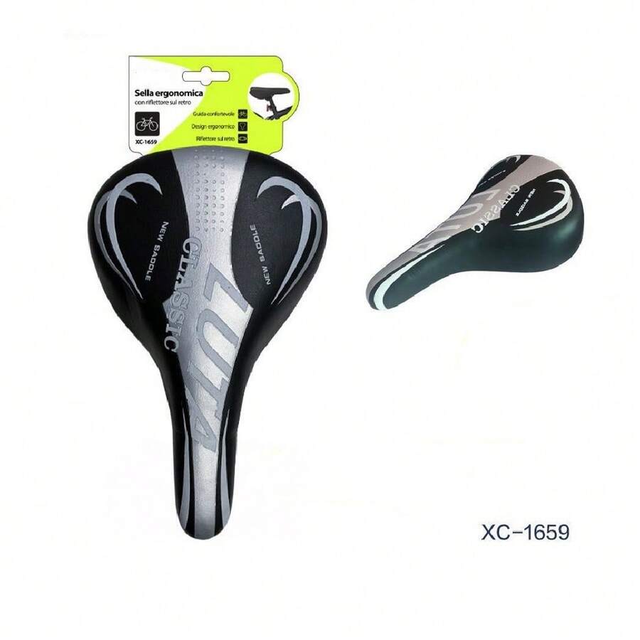 OISE ART STORE Sella Ergonomica Per Bici Riflettore Sul Retro Morbida Sportiva Sellino Xc-1659 - - Multicolore - Visualizzare 1