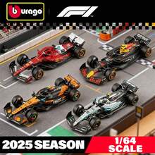 Burago Red Bull 1/64比例2025赛季F1模型车，包括红牛RB21、迈凯伦MCL39、法拉利SF25、梅赛德斯-AMG W16 E Performance。适合青少年和成人的F1收藏展示玩具。 - SF25#16 - 查看 5