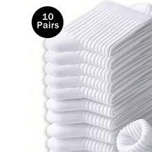 1/3/5/10/20 双装男女通用短踝袜，白色休闲运动袜，可爱有趣的 情人节礼物 - 彩色 - 查看 12