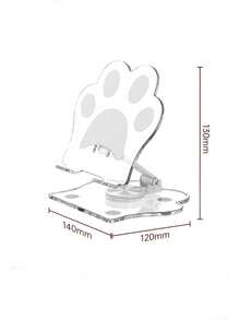 Soporte plegable para teléfono con diseño de pata de gato, adecuado para escritorio, con parte superior redondeada, para oficina y ver videos. Compatible con teléfonos inteligentes y tabletas, con gran capacidad de carga, regalo perfecto para cumpleaños, familia y amigos - Soporte para teléfono - Ver 11