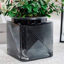 Square Self-Watering PET Planter, Large Capacity, Creative Design To Promote Healthy Growth, Great Gift For Garden Enthusiasts - Square - View 6