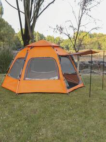 Camping Tent For Up To 8 People, Waterproof Tent Measuring 280x280x160cm, New Hawaii Camping, 4 Windows, Top Ventilation. - B - 查看 6