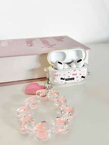 Cartoon Cat Painted Bracelet Transparent Fashion Bluetooth Earphone Case Compatible With AirPod Case, Headphones, Pro 3 Case, Pro (2nd Generation), 3, Pro, 1/2, 4 Case Cover - Multicolor - View 5