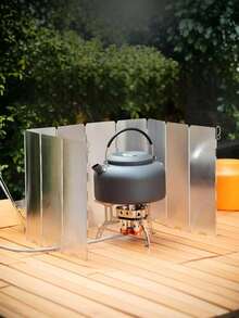 8pcs/10pcs Ultralight Aluminum Alloy Folding Camp Stove Wind Shield, 1pc Outdoor Cooking Accessory - Multicolor - View 6