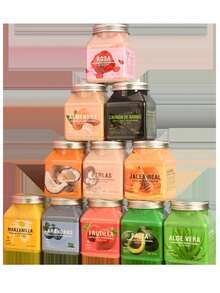 Exfoliante corporal de frutas vegetales de 500 g para limpieza profunda, exfoliación y suavizado de la piel; exfoliante de sales de baño - fresa - Ver 8