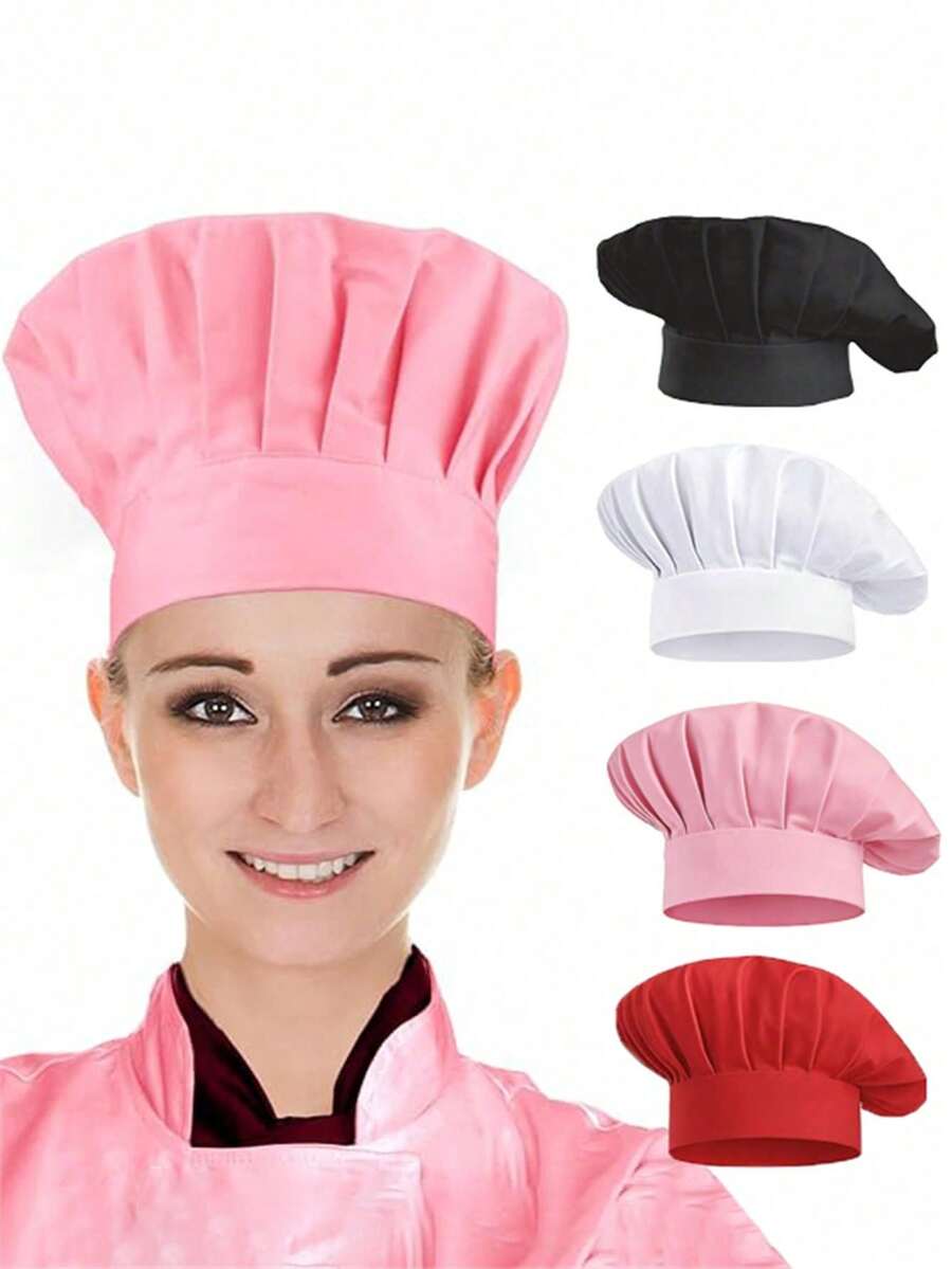 Adjustable Chef Hat, Suitable For Men And Women, Baking, Cooking, Kitchen - Multicolor - View 1