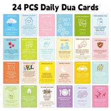24pcs Islamic Daily Affirmation Cards, Ramadan Gifts, Prayer Cards, Mindfulness Cards, Meditation Cards, Ramadan Gifts For Men & Women - A - View 8