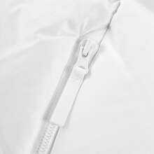 Adidas 阿迪達斯立領羽絨衣男女同款三條紋保暖防風戶外鴨絨羽絨服 - 白色 - 查看 7