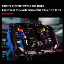 867/833片创意超跑方向盘积木玩具，F1赛车方向盘模型拼装玩具，DIY仿真展示模型玩具，成人STEM拼装项目，物理科学教育玩具，桌面展示模型可作手机支架，生日礼物 - 彩色 - 查看 4