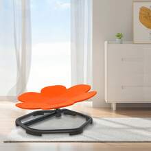 Carousel Sensory Swivel Chair With Non-Slip Metal Base - Orange - View 7