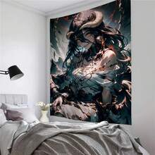 Albedo Overlord Cartoon Tapestry Wall Hanging Decoration Household Home Decor - 1PC - Xem 1